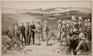 The Formal Surrender of Bloemfontein, from a sketch by W.B. Wollen RI by Joseph Finnemore